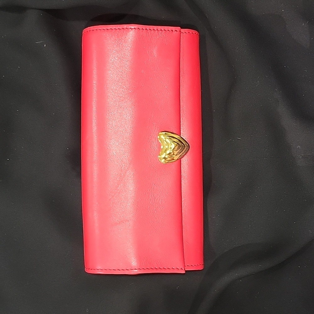 Escada Leather Heart Wallet